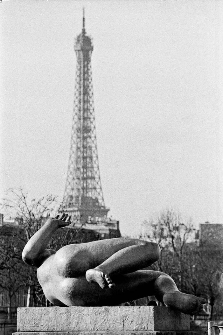 Met de Franse slag 19 VINTAGE Parijs, Eiffeltoren vanuit De Jardin des Tuileries