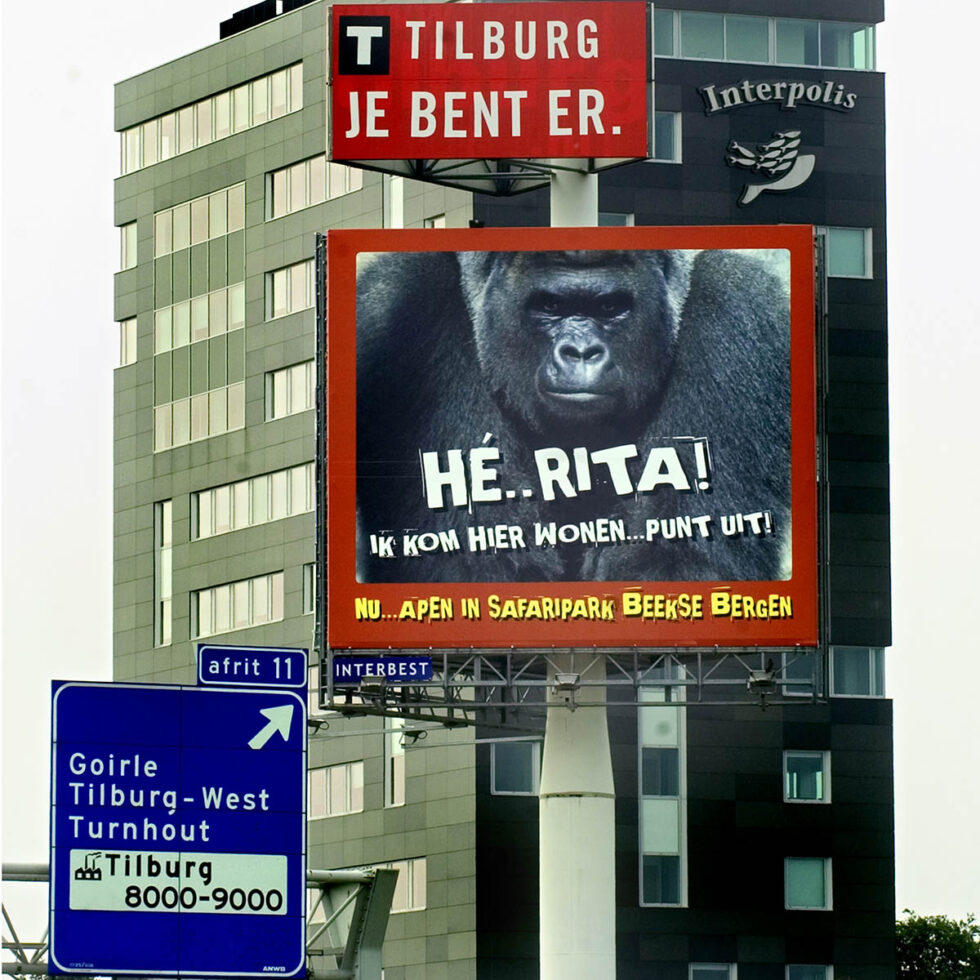 2006 Tilburg Protestbord tegen Rita Verdonk