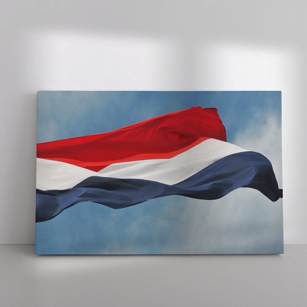 1419777 Nederlandse vlag rood wit en blauw-