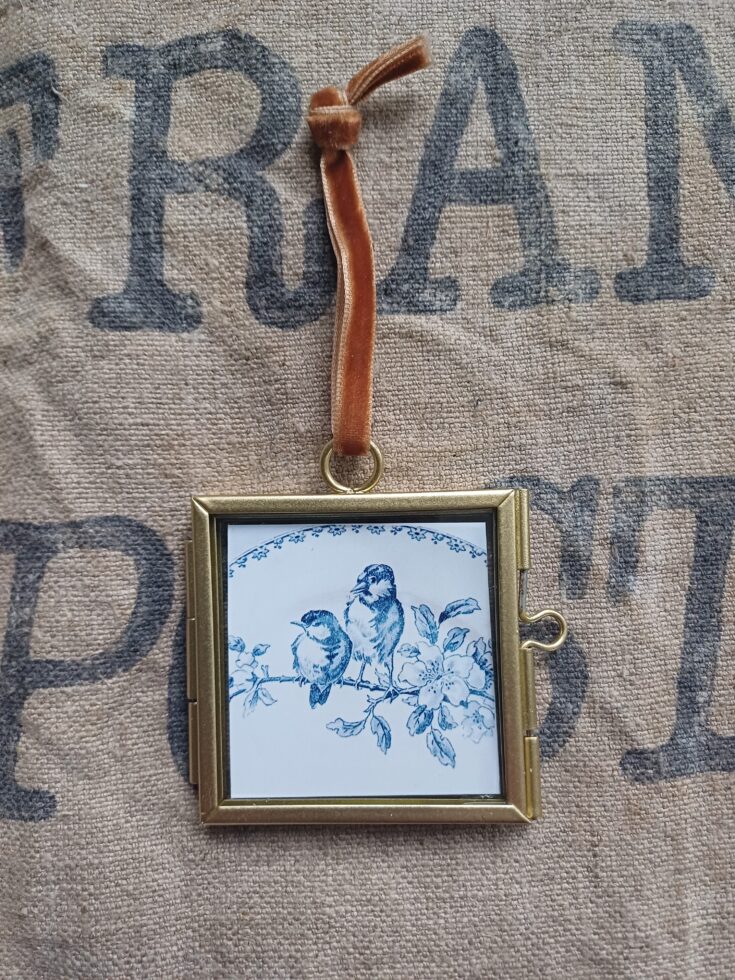 Les petits carrés 07 Bleu vogels 6x6 cm