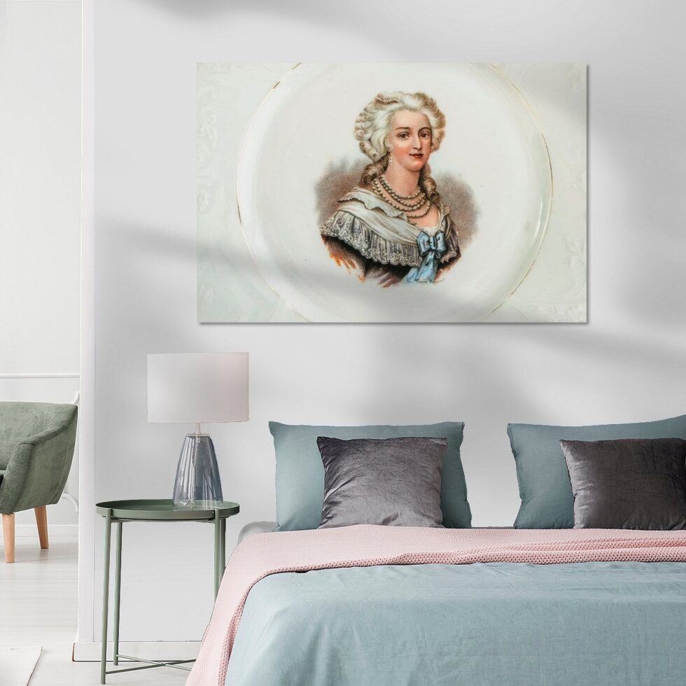 1893217 Marie Antoinette oud Frans bordje